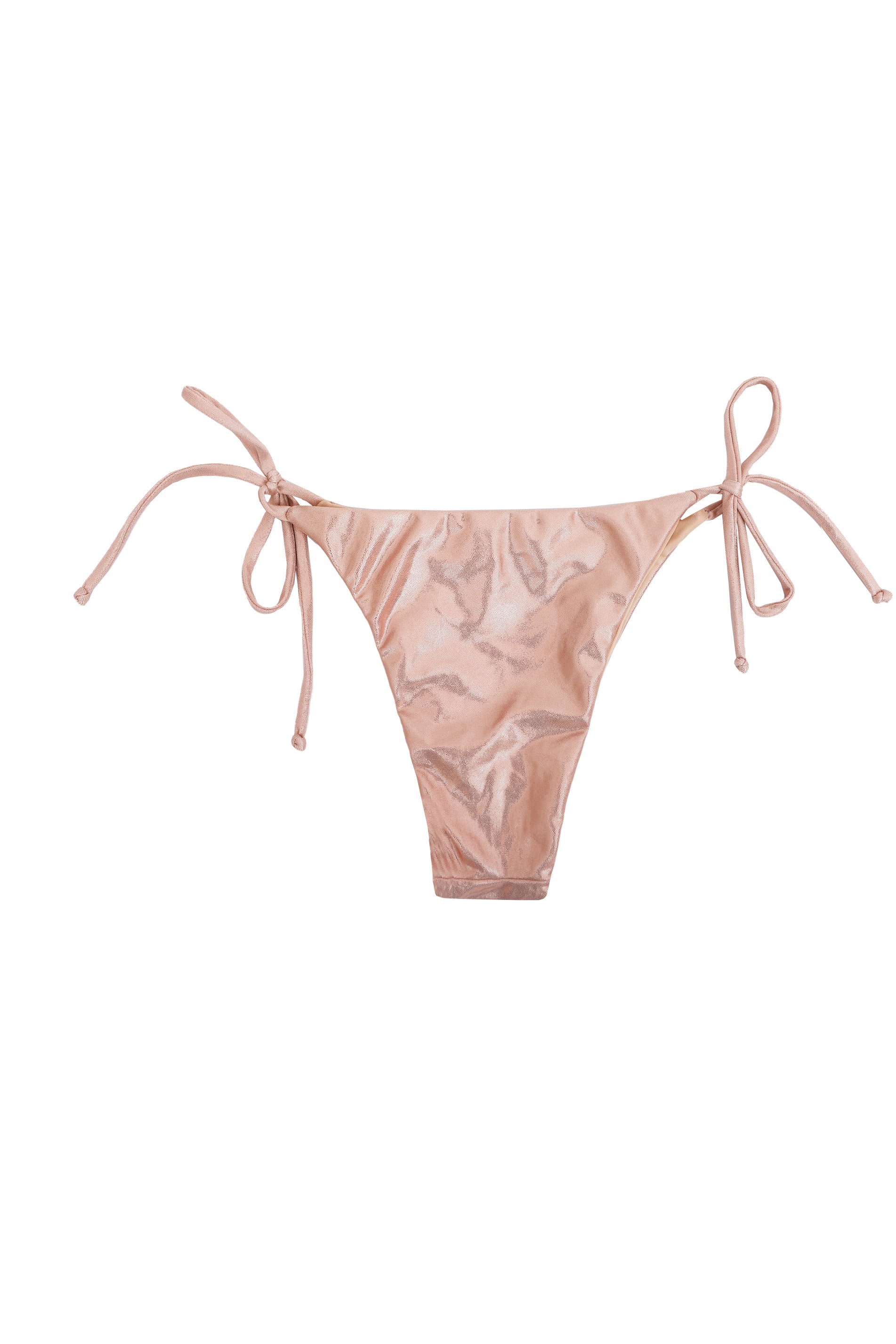 Μαγιό τριγωνάκι ροζ μετάλικ - Rose Glimmer Bikini Bottom